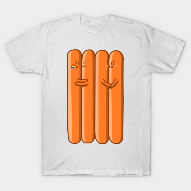 Sausage hug T-Shirt by albertocubatas